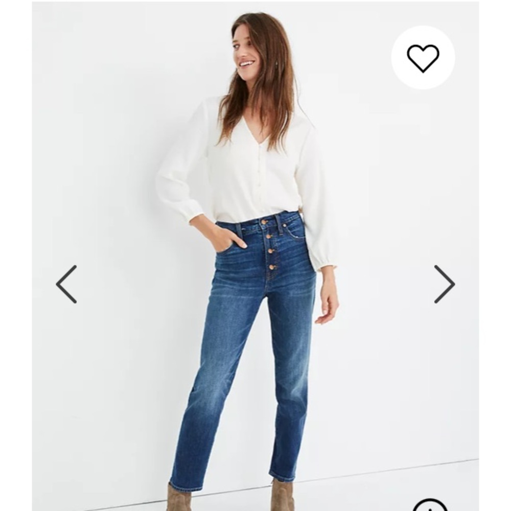 Perfect Vintage Jean Barnsdale Wash: Button-Front